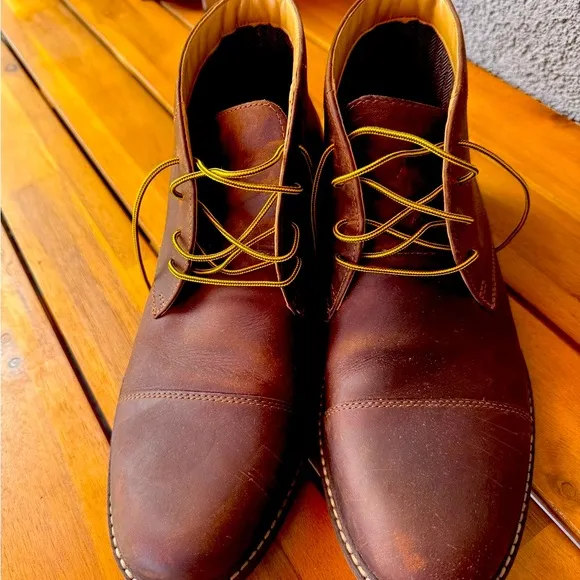 Bostonian Brown Leather Men's ankle boots EUC.