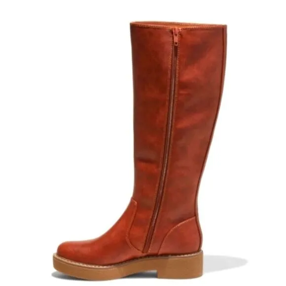 BRAND new Cognac Tall riding boots