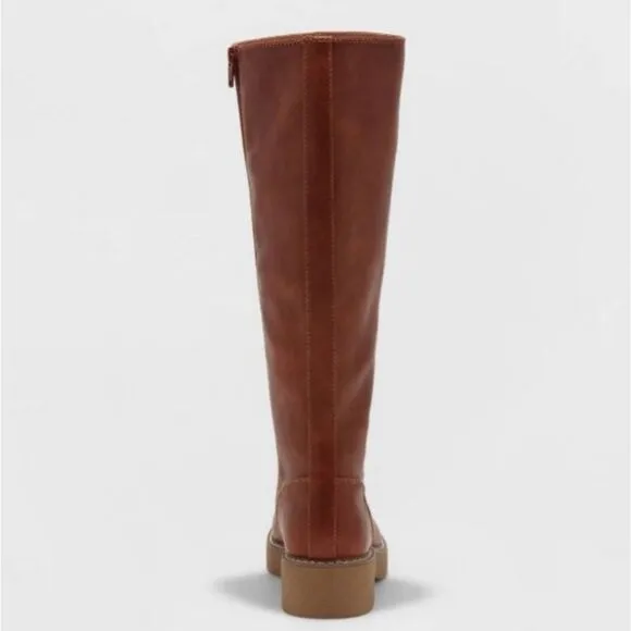 BRAND new Cognac Tall riding boots