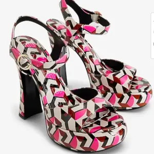 Brian Atwood x Express GeoPlatform Heeled Sandals