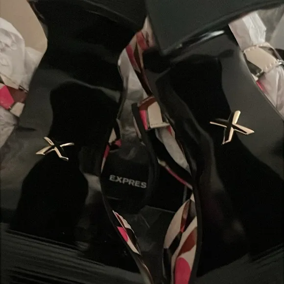 Brian Atwood x Express GeoPlatform Heeled Sandals