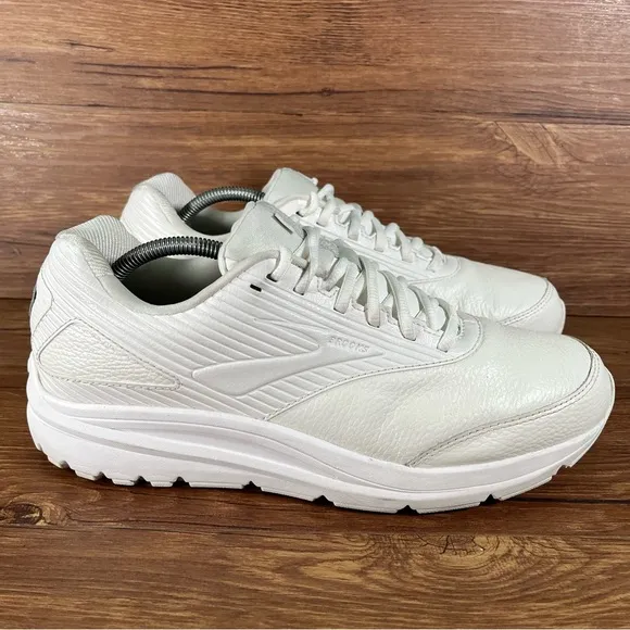 BROOKS Addiction Walker 2 White Leather Orthotic Sneakers Men’s Size 11 Shoes
