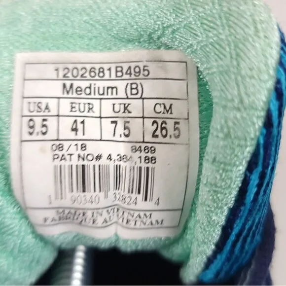 Brooks Adrenaline GTS 18 Blue Teal Mint Athletic Sneakers running Shoes Size 9.5