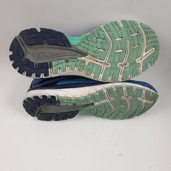 Brooks Adrenaline GTS 18 Blue Teal Mint Athletic Sneakers running Shoes Size 9.5