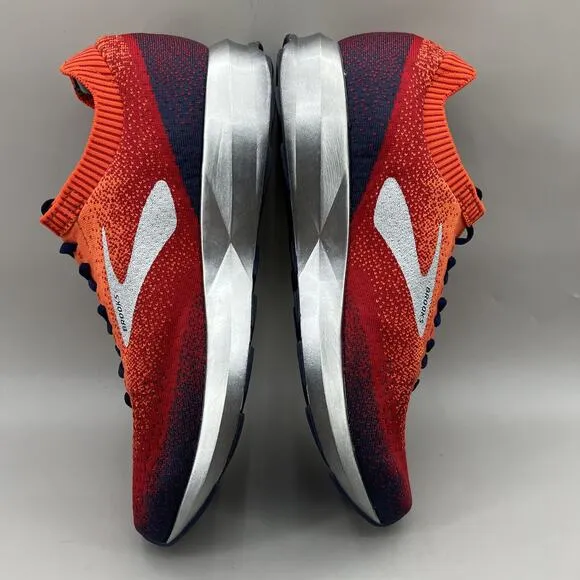 Brooks Levitate 2 Running Sneakers Men Size 11.5 D Red Orange Comfort Low Shoes