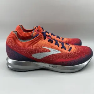 Brooks Levitate 2 Running Sneakers Men Size 11.5 D Red Orange Comfort Low Shoes