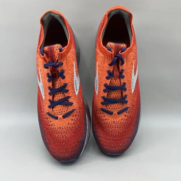 Brooks Levitate 2 Running Sneakers Men Size 11.5 D Red Orange Comfort Low Shoes