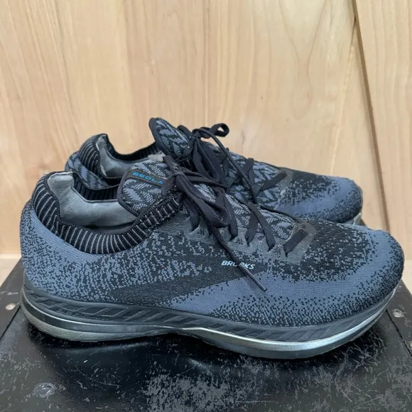 Brooks Men's Bedlam Running Shoes Size 11 Black Ebony Blue Mens Sneakers