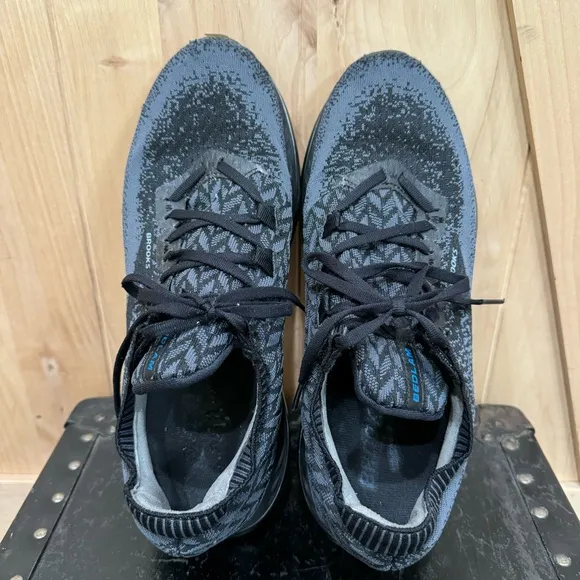 Brooks Men's Bedlam Running Shoes Size 11 Black Ebony Blue Mens Sneakers