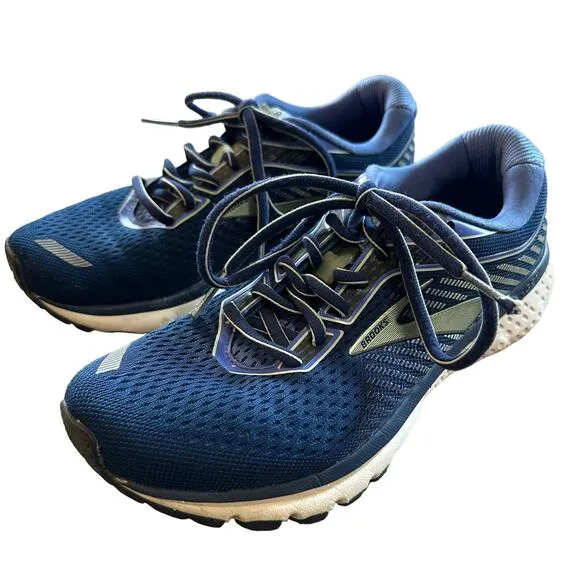 Brooks | Size 7 Ghost 12 Running Shoes Blue Soft Cushioned All Day Comfort
