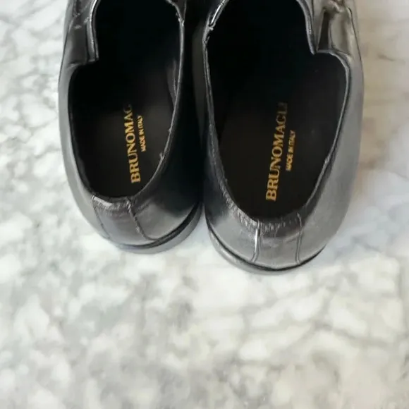 Bruno Magli Men’s 8 - Raging Leather Slip On Shoes - made in italy  (MO1189)