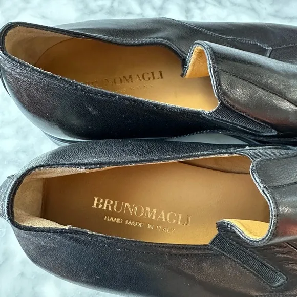 Bruno Magli Men’s 8 - Raging Leather Slip On Shoes - made in italy  (MO1189)