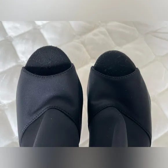 Burju Open Toe Stretch Lycra Sock Ankle Boots