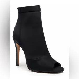 Burju Open Toe Stretch Lycra Sock Ankle Boots