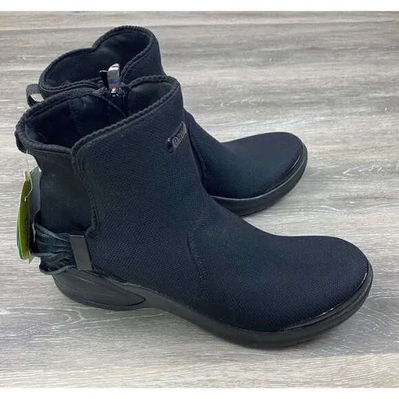 Bzees Mojo Comfort Side Zip Black Booties Boots Womens Size 9M Ships Fast!!!