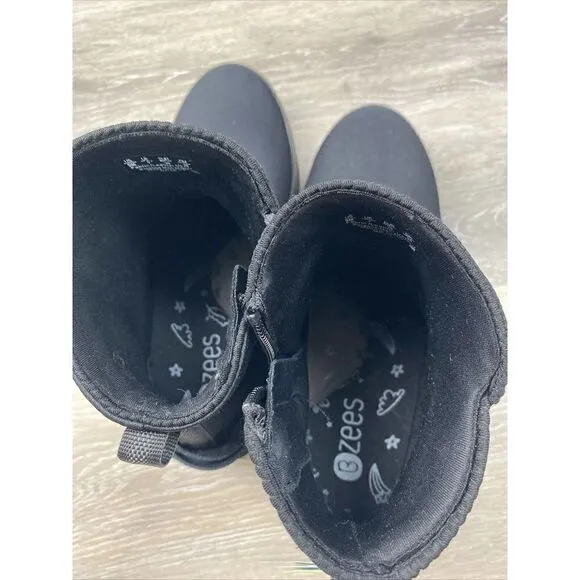 Bzees Mojo Comfort Side Zip Black Booties Boots Womens Size 9M Ships Fast!!!