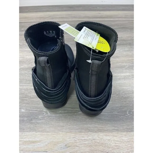 Bzees Mojo Comfort Side Zip Black Booties Boots Womens Size 9M Ships Fast!!!
