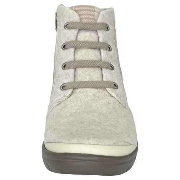 Bzees Womens Ankle Boots 7M Kick Back Taupe Cushioned Insole Arch Support