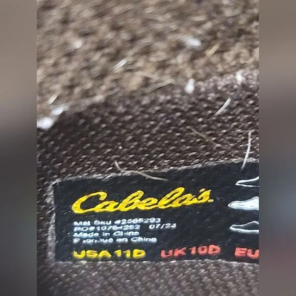 Cabela’s boots mens size 11 D
