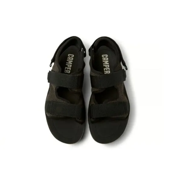 Camper Men's Oruga Open Toe Mesh Sandals Black Size 40 NIB