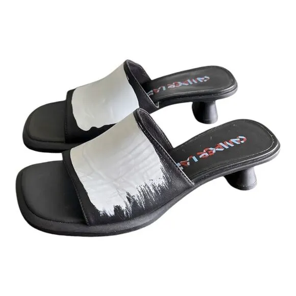 CAMPERLAB Black Dina Leather Sandals Size 37
