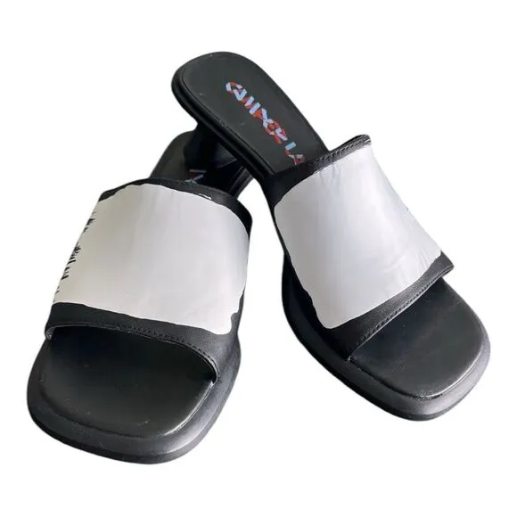 CAMPERLAB Black Dina Leather Sandals Size 37