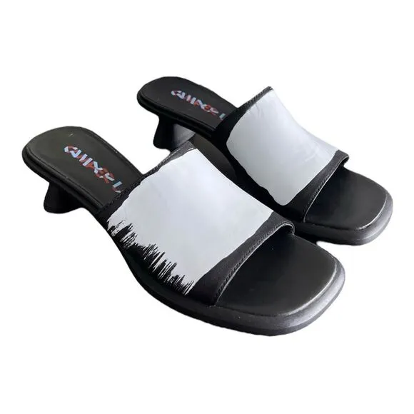 CAMPERLAB Black Dina Leather Sandals Size 37