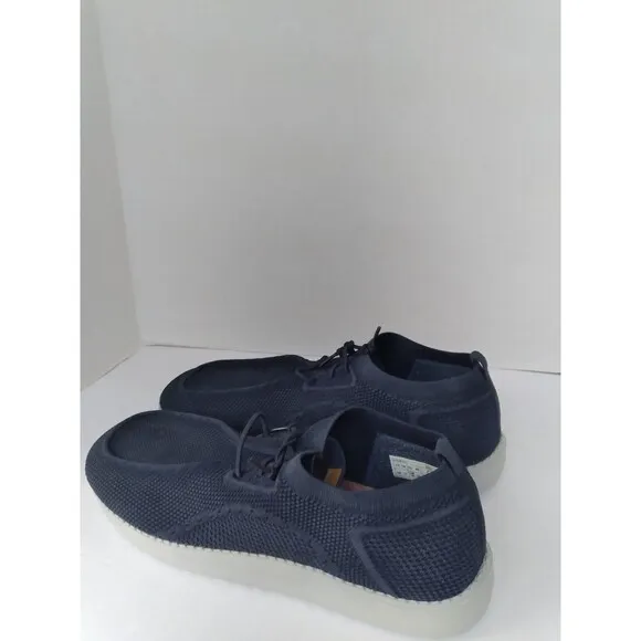 Casual Knit Mesh Sneakers Lightweight Breathable Comfort Walking Shoes Navy Blue
