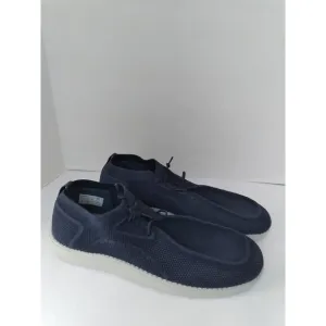 Casual Knit Mesh Sneakers Lightweight Breathable Comfort Walking Shoes Navy Blue