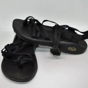 Chaco Classic All Black Women's Sandals Shoes SIze 8