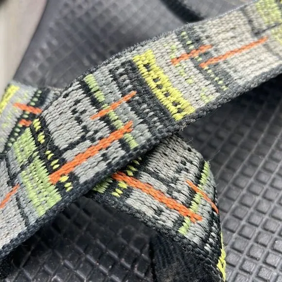 Chaco Green Plaid Toe Loop Sandals Classic Men's 13