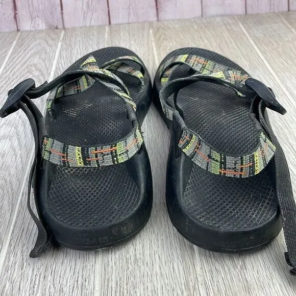 Chaco Green Plaid Toe Loop Sandals Classic Men's 13