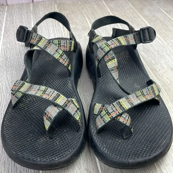 Chaco Green Plaid Toe Loop Sandals Classic Men's 13