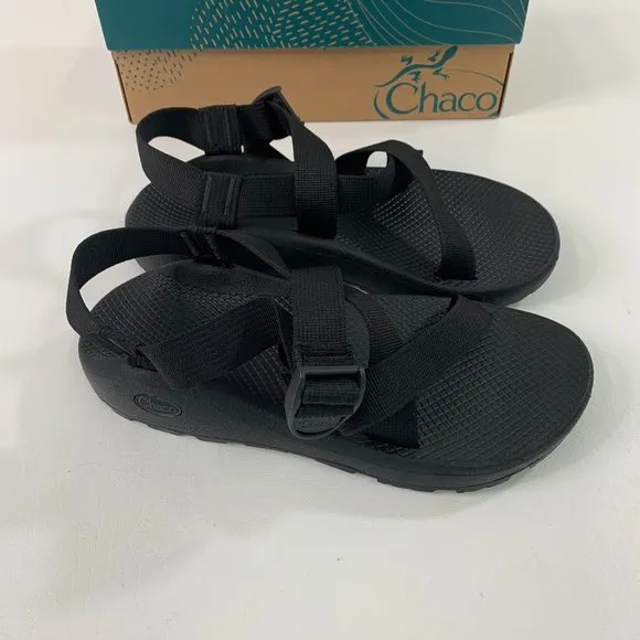 Chaco Men's Shoes 9 Zcloud Footbed Slip-On Slingback Sandals Black Size 9M