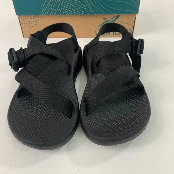 Chaco Men's Shoes 9 Zcloud Footbed Slip-On Slingback Sandals Black Size 9M
