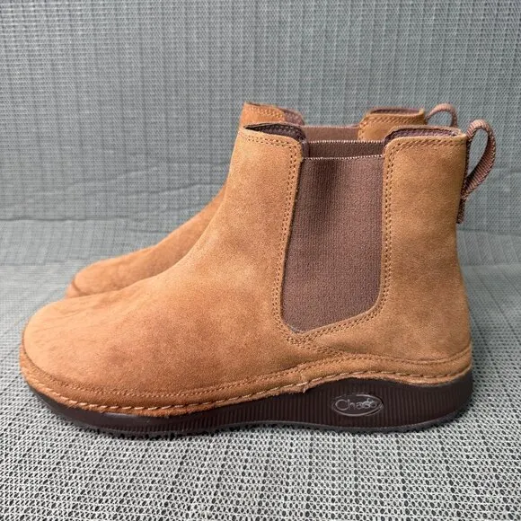 Chaco Womens Size 9 Brown Suede Paonia Chelsea Boots