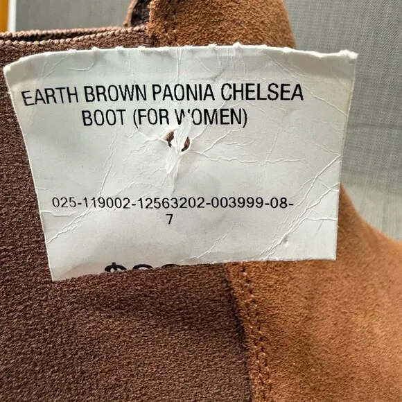 Chaco Womens Size 9 Brown Suede Paonia Chelsea Boots