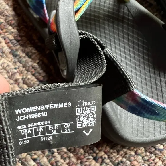 Chaco Z/1 Classic Sandals Tie Dye Rainbow Size 7