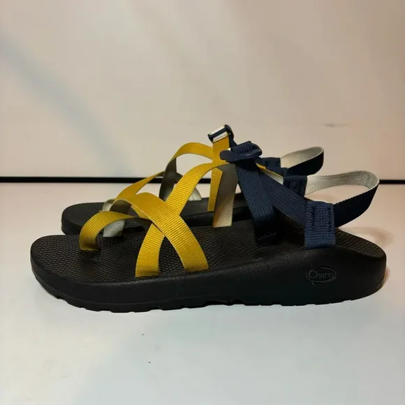 Chaco Z/2 Classic Black Navy Mustard Comfort Sandal Men's US Size 14 Shoes