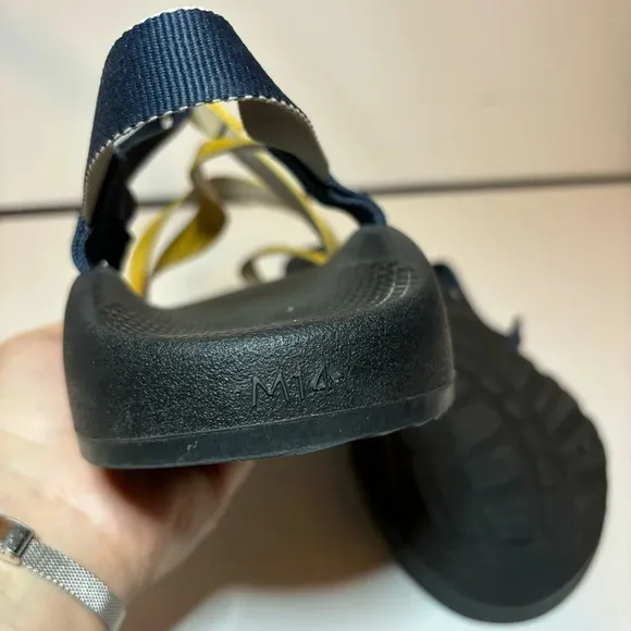 Chaco Z/2 Classic Black Navy Mustard Comfort Sandal Men's US Size 14 Shoes