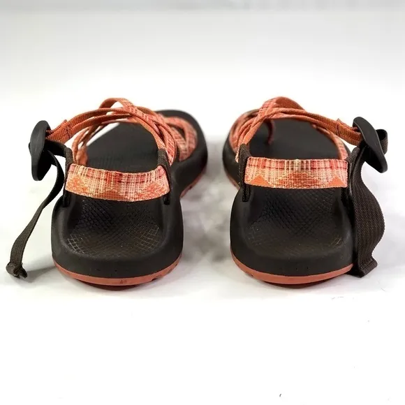 Chaco ZX/2 Yampa sandals orange plaid size 7