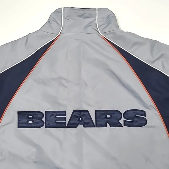 Chicago Bears NFL Jacket Full Zipper &quot;C&quot; Logo Water Resistant Coat Wind Breaker