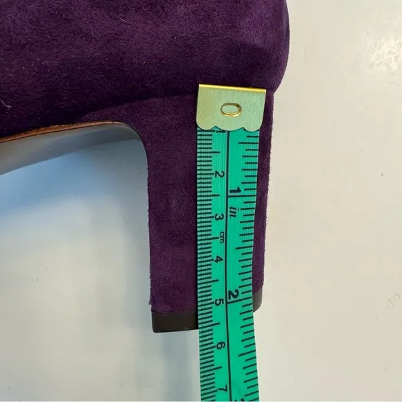 Chie Mihara Leather Suede Purple Sandals Heels Size EU 38.5 US 8.5 Anthropologie