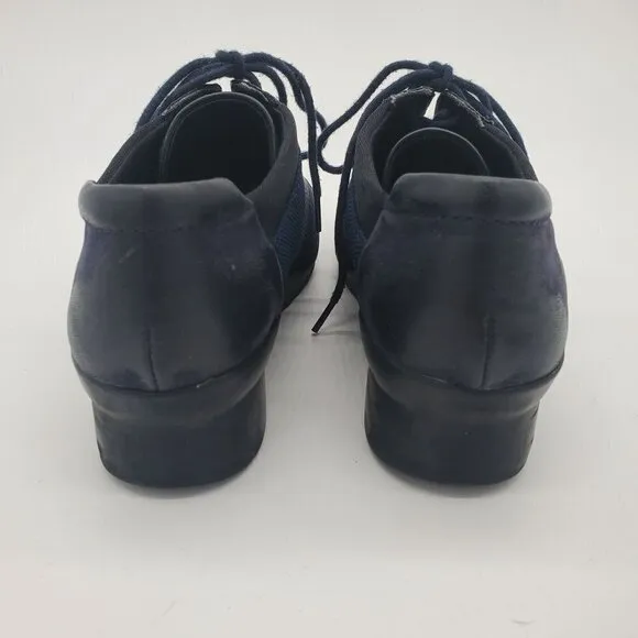 𝅺clark's Blue Fabric Cloud Stepper Cushion Comfort Shoes Size 9 NWOT