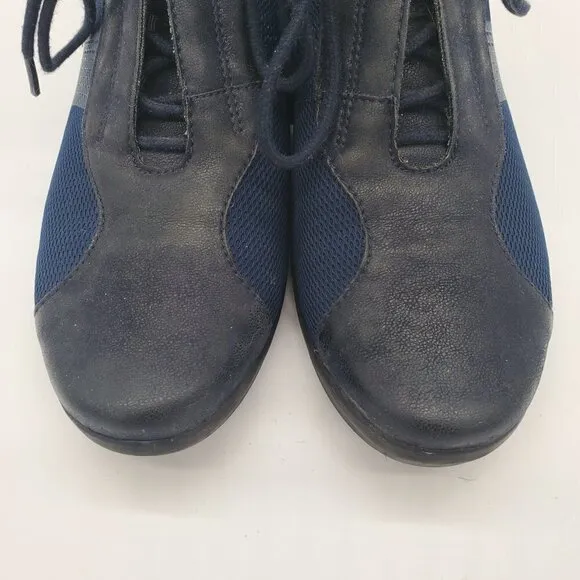 𝅺clark's Blue Fabric Cloud Stepper Cushion Comfort Shoes Size 9 NWOT