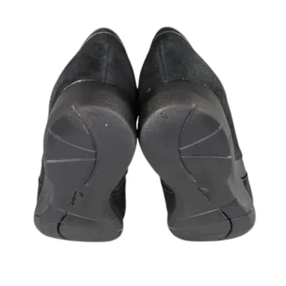 Clarks Shoes Womens 7.5 Mary Jane Slip On Fashion Career Classic Comfort Leather