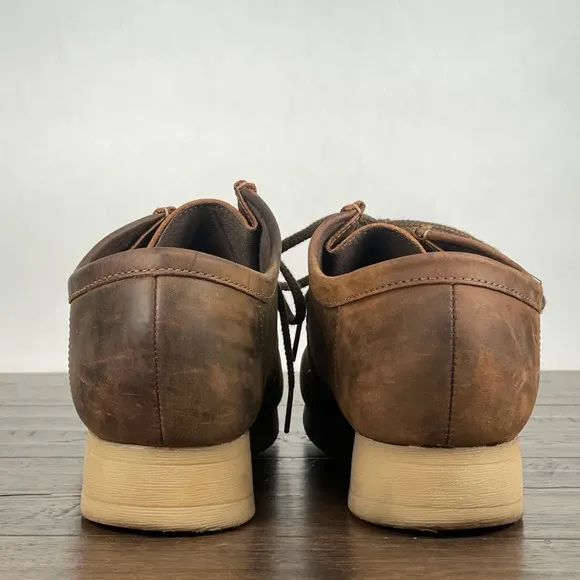 Clarks Stinson Lo Wallaby Shoes‎ size 41.5/8.5 Brown Leather Mock Toe Comfort
