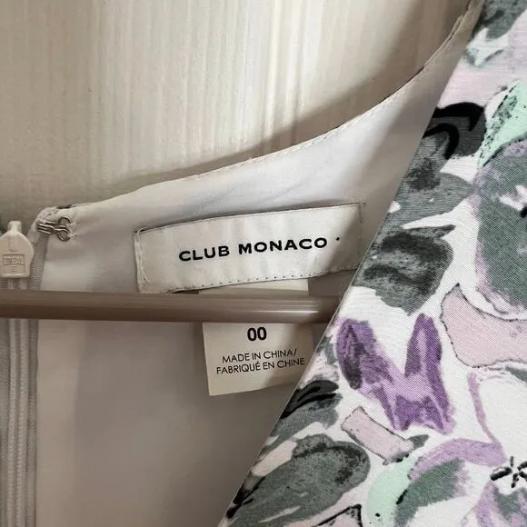 Club Monaco Drape Sleeve Dress 00