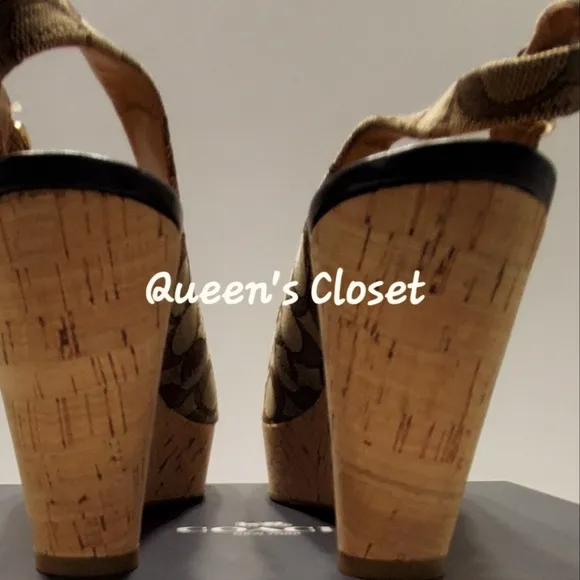 COACH | Ferry Peep Toe Wedge Heel