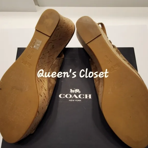 COACH | Ferry Peep Toe Wedge Heel